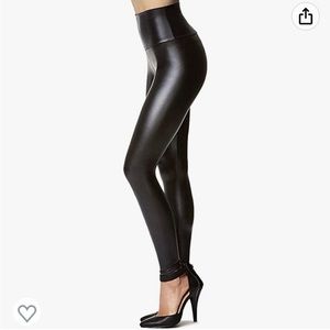 Faux leather leggings